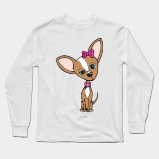 Chihuahua Fashion Graphic Long Sleeve T-Shirt